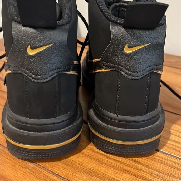 Nike Air Force I Boot Cordura Black Gold Men’s size 6.5. main image 5